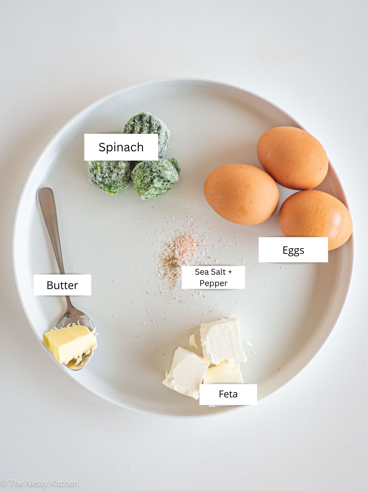 Ingredients on a plate.