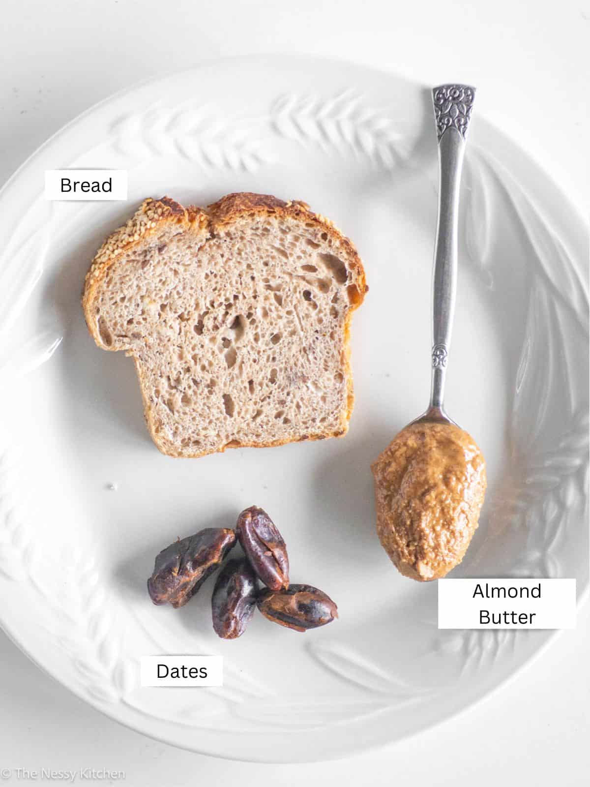 Ingredients on plate.