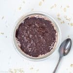 Coconut oats with a chocolate shell.