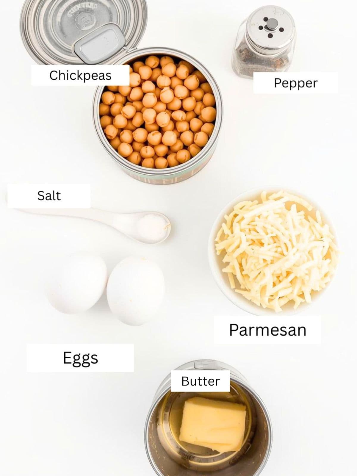 Ingredients measured out on a counter.