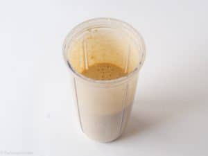 Batter in a blender cup.